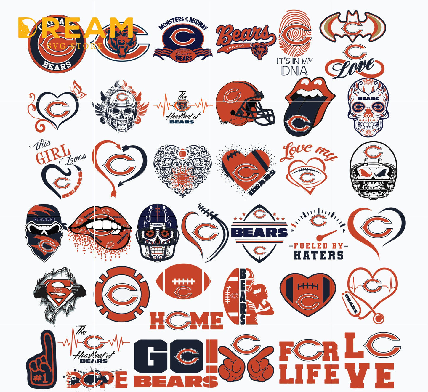 Fan Teams Nail Decals