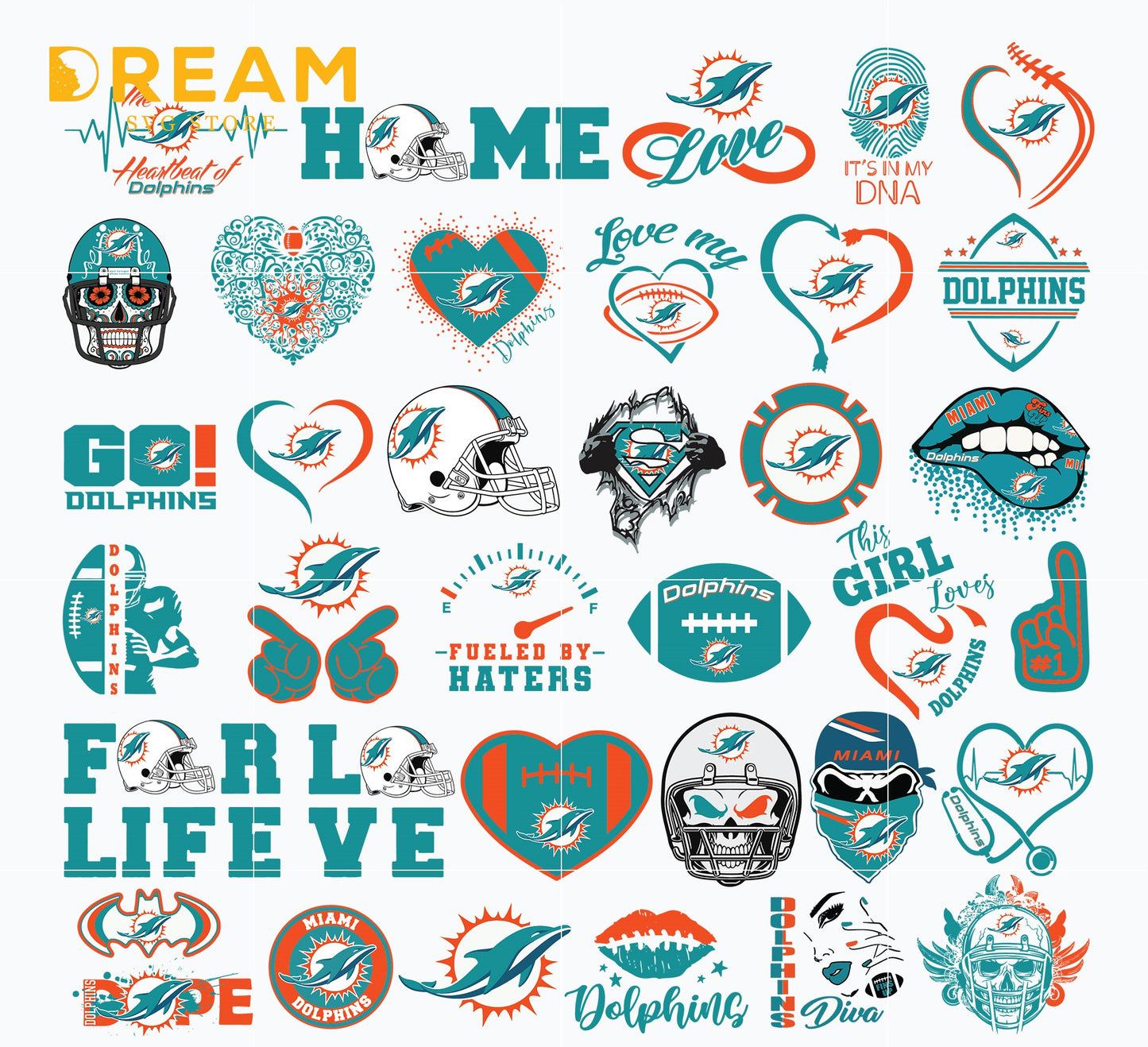 Fan Teams Nail Decals