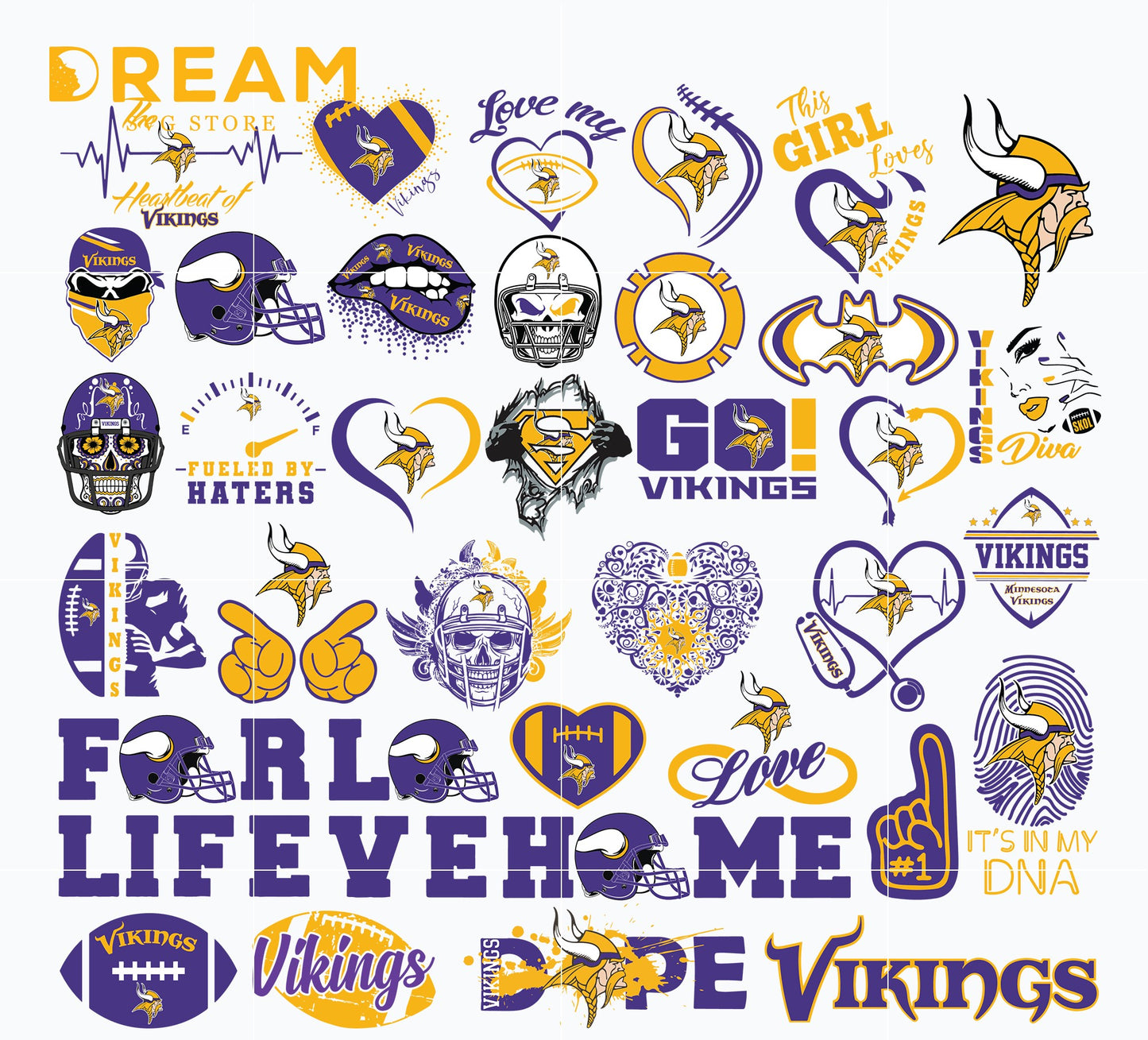 Fan Teams Nail Decals