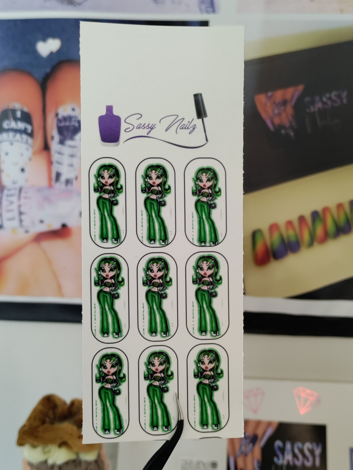 B Dolls inspired nail decals bundle