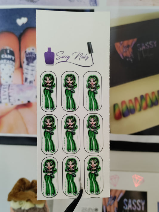 B Dolls inspired nail decals bundle