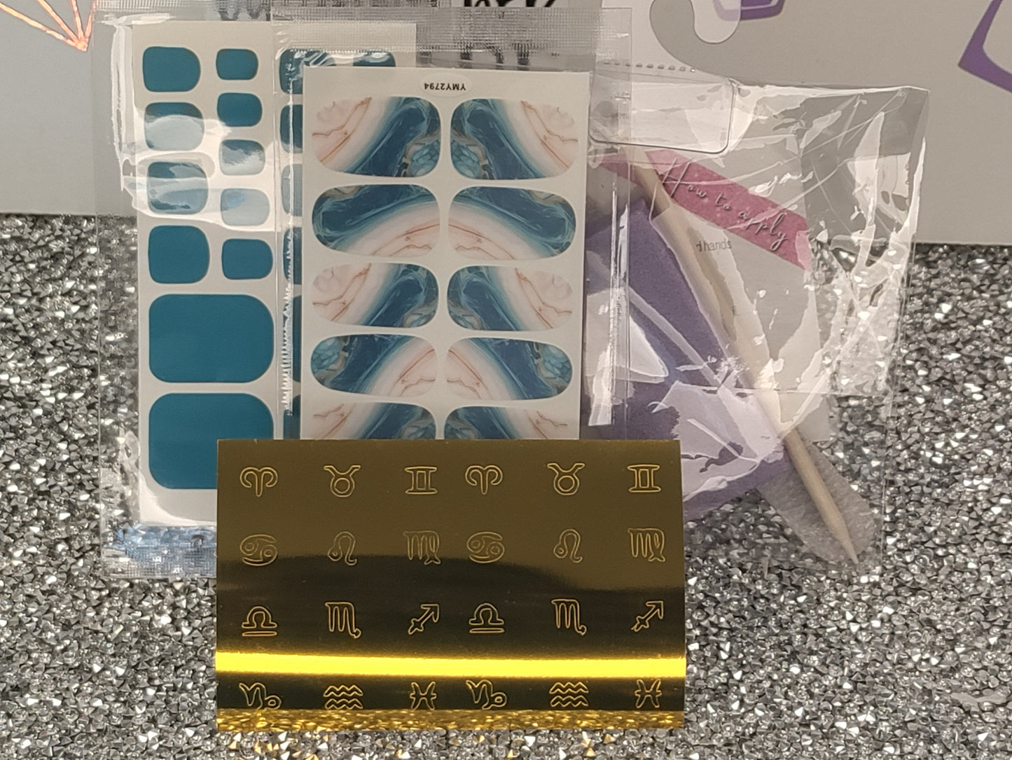 Nail wraps (glam pack)