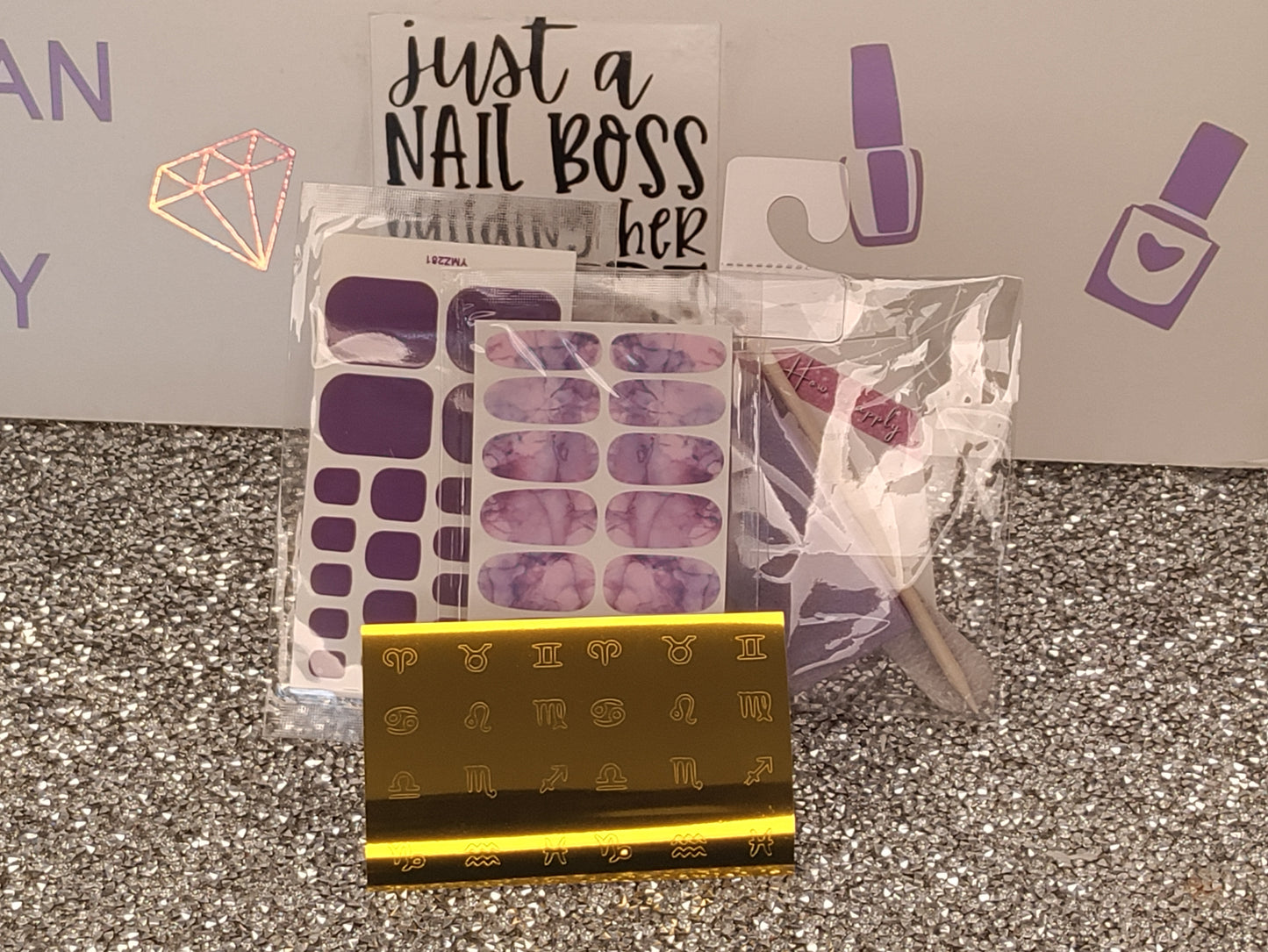 Nail wraps (glam pack)