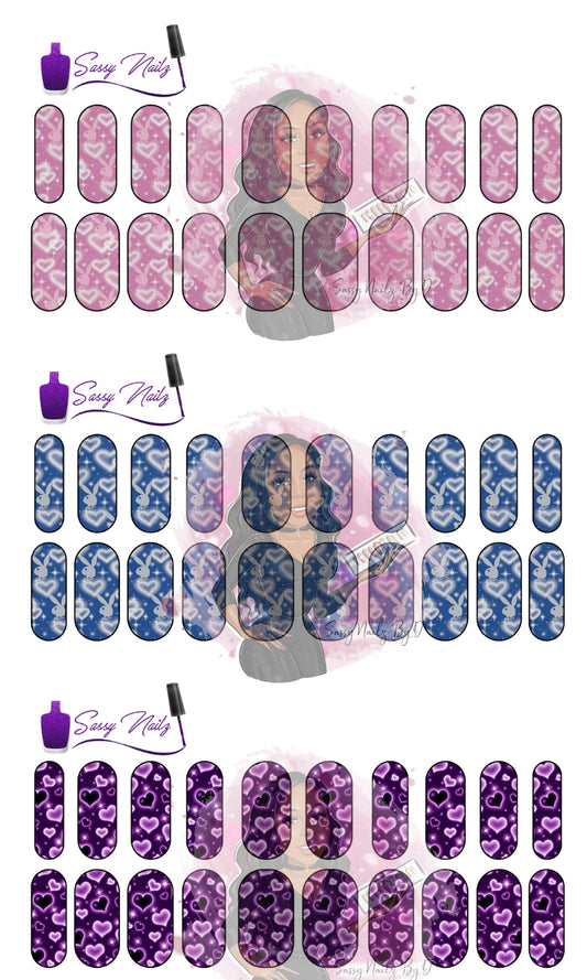 Airbrush Bunny Nail Decals