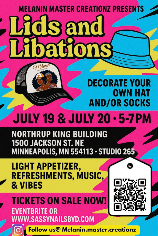 Lids & Libations (Melanin Master Creations) Class