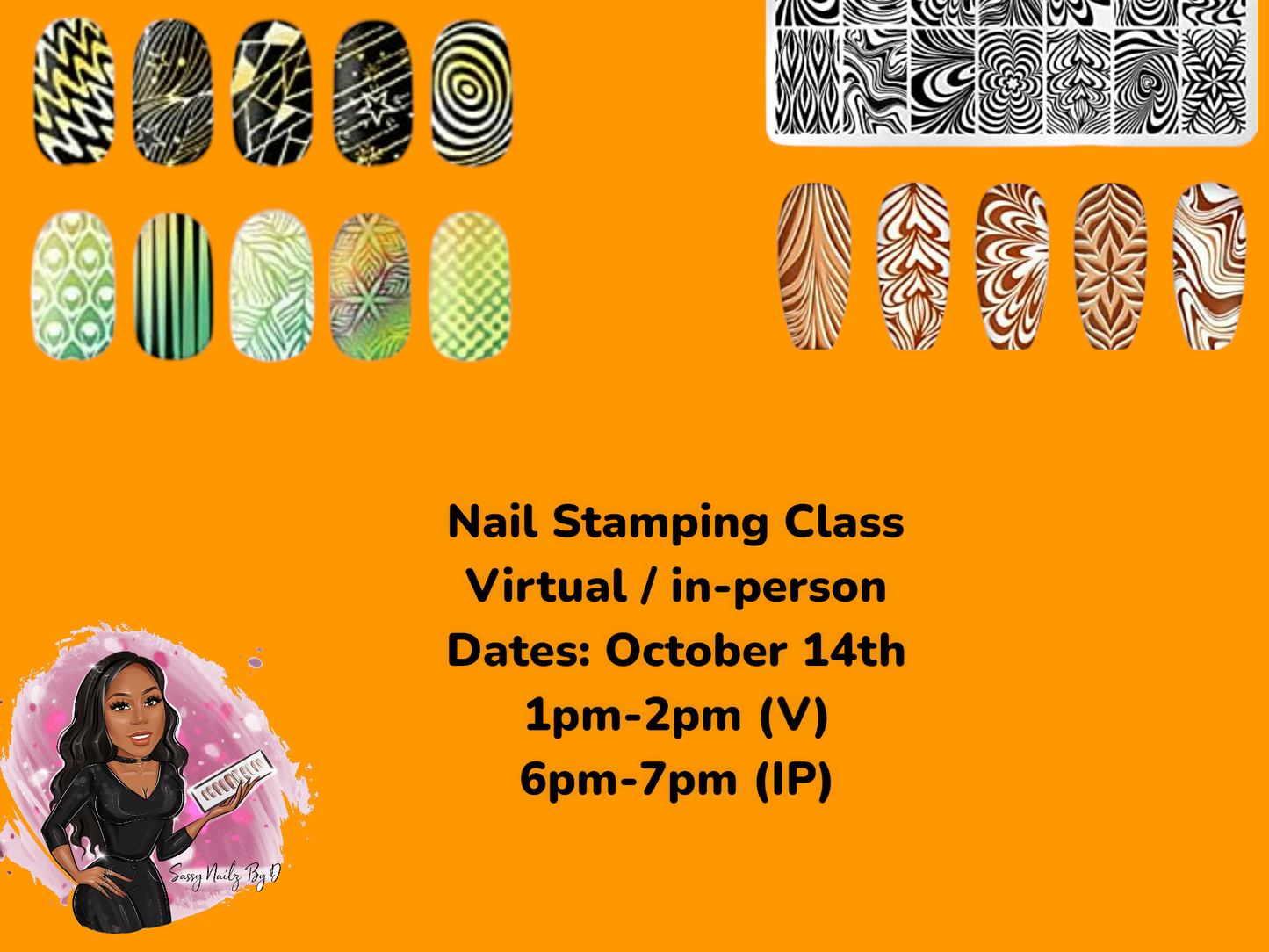 Nail Art Stamping Class (Virtual)