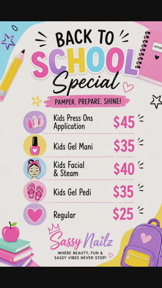 Back To School Spa Booking