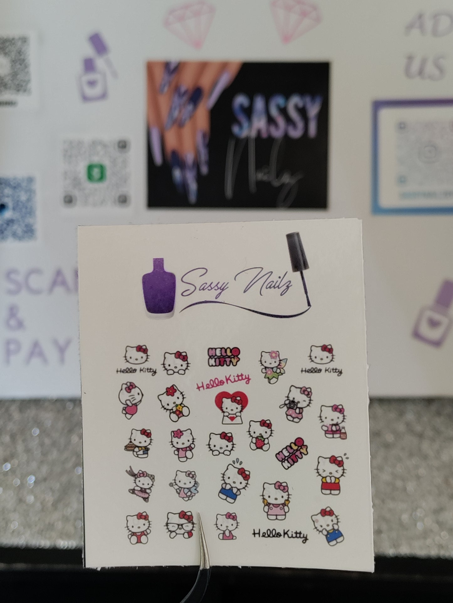 Kitty Nail Decals